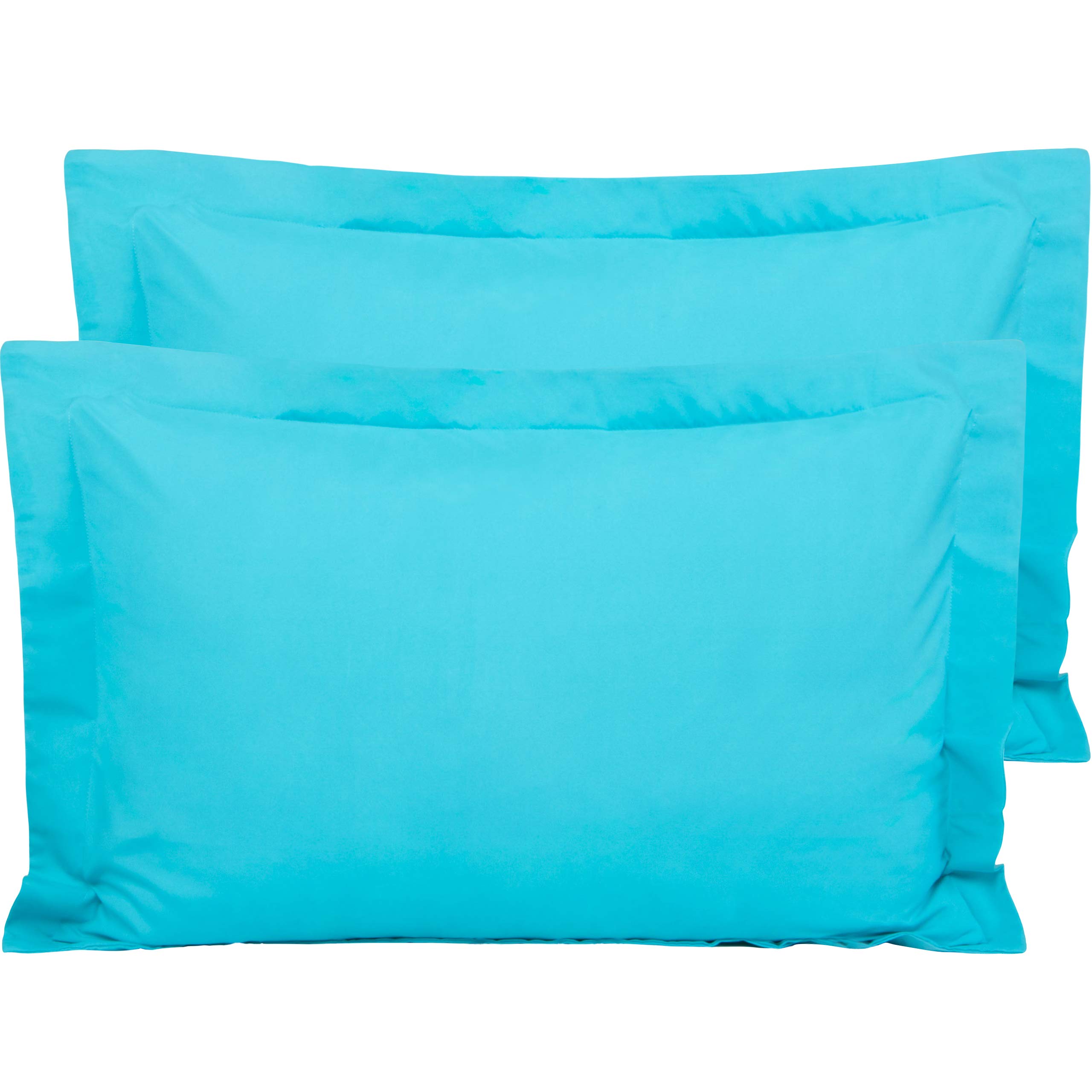 FLXXIE Microfiber King Pillow Shams Set of 2, Fade, Wrinkle and Shrinkage Resistant Soft Pillow Covers with Envelope Closure Euro Sham Covers (Blue, 20x36 Inches)