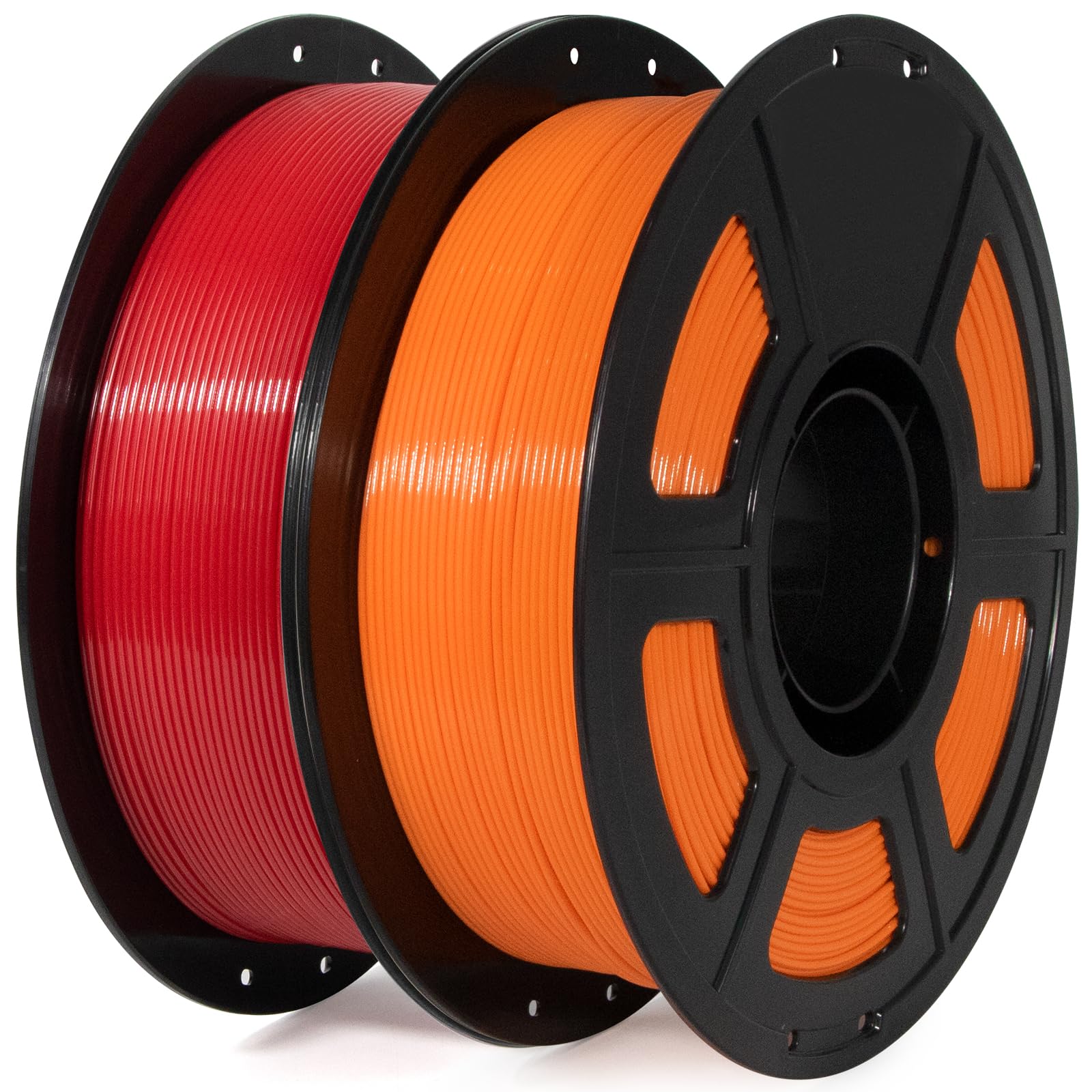 IEMAI PETG Filament 1.75mm 2Kg, Rot/Orange PETG 3D Drucker Filament, Kompatibel mit Bambu Lab, AMS, AMSLite, Maßgenauigkeit +/-0.02mm