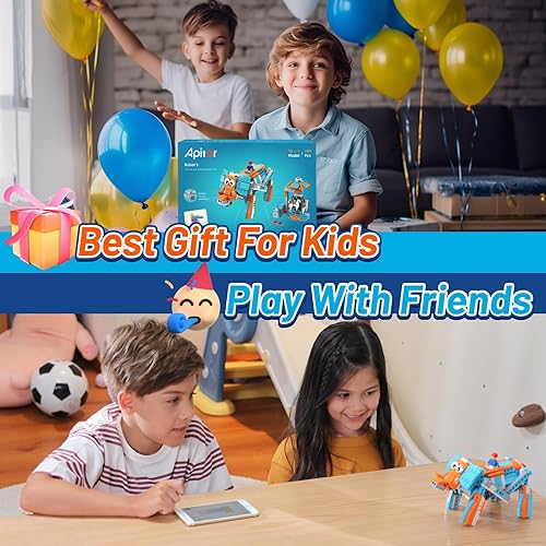 Miniatura 6 de Kit de construcción de robot STEM 10 en 1, aplicación de actualización, control remoto, juego de bloques de construcción programable, robot de