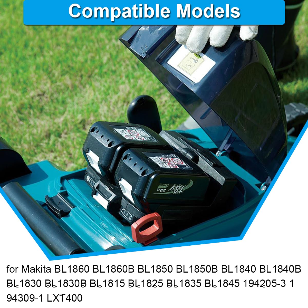 für Makita BL1830 18V Akku Gehäuse Ersatz, 10 Zellen Li-Lon Power Gehäuse mit PCB Platine für Makita BL1830 BL1840 BL1830B BL1840B BL1850 BL1850B BL1860 LXT-400 mit Gehäuseetikett