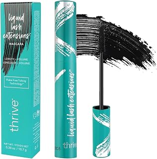 Thrive Mascara Liquid Lash Extensions, M ascara Liquid for Thrive Lash Extensions Mascara-Brynn Thick and Slender (Rich Black 10.7g) 0.38 OZ