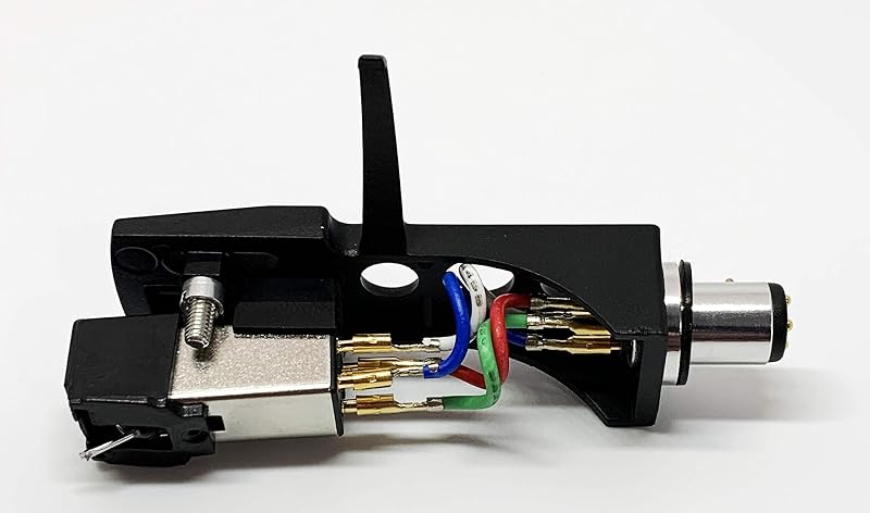 Black Headshell,Mount,Cartridge and Conical stylus,needle for Pioneer PL550,PL10,PL510,PL71,PL400,PL100,PL115D,PL120,PL300,PL514X,SPL100,PL112D