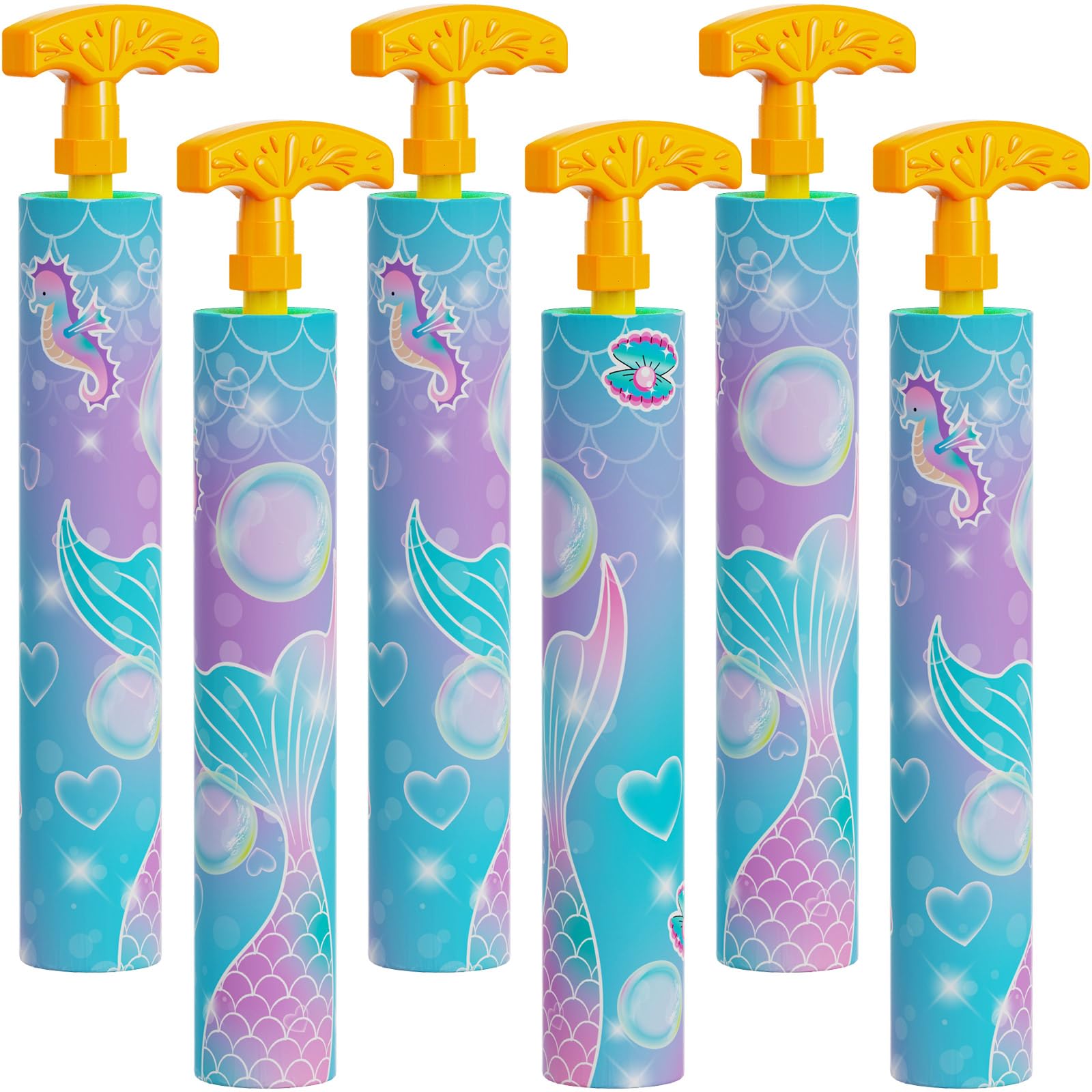 LQYoyz Water Gun 6 Pack Cute Super Water Soaker Blaster Squirt Guns 40 Ft Water Shooter Swimming Pool Beach Summer Party Outdoor Water Game Fighting