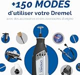 Dremel 3000 Outil Rotatif Multifonction 130W avec 1 Adaptation 25 Accessoires, Vitesse Variable 10000-33000 tr/min pour Découper, Poncer, Percer, Nettoyer, Sculpter, Polir, Graver, Meuler - 6