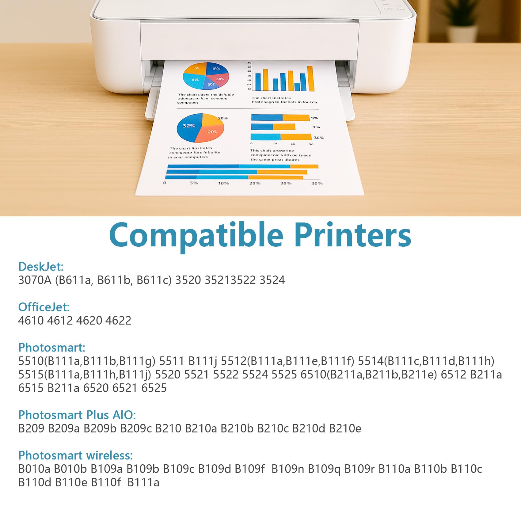 8 Cartucce Compatibili 564XL Per HP 564, Nero, Ciano, Giallo, Magenta Per Photosmart, Deskjet