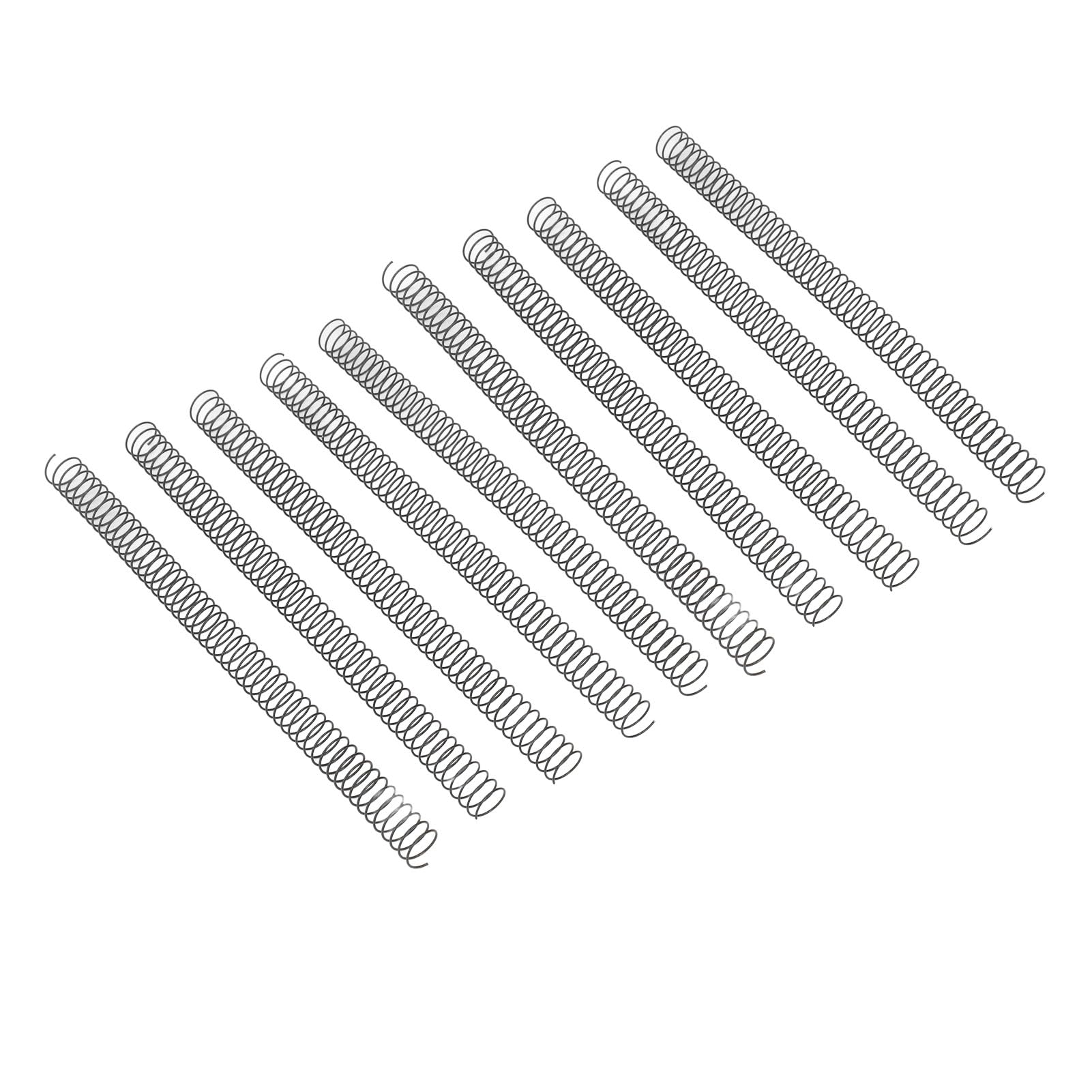 Aramox Bobines de Reliure en Spirale Dos de Reliure en Fer Métallique 19 Mm Capacité de 170 Feuilles 4 1 Pas 48 Boucles pour Rapports A4 Présentations Documents de Bureau et Dossiers d'ingénieur