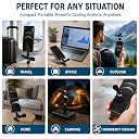 Phone Antics USB Type-C Mini Fan Pack of 6 (OTG Required) | Portable USB-C Cooling Fan for Android Smartphones | Flexible Plug & Play Personal Fan | Compact Pocket Travel Gadget | Black gallery image