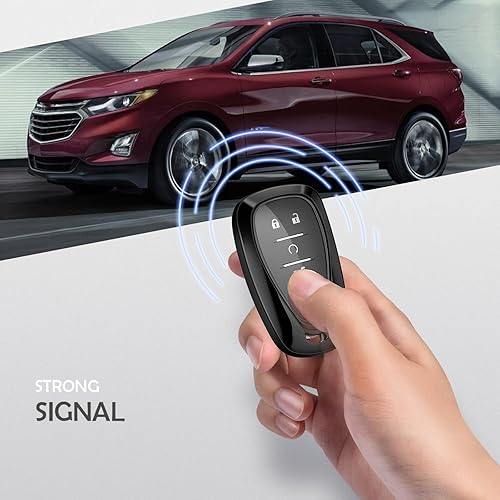 Miniatura 4 de ELOHEI para Chevy funda de llavero cubierta de TPU protector titular para Chevrolet 2020, 2019, 2018, 2017, 2016 Chevy Malibu Camaro Cruze Traverse