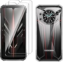 Cover for Doogee S119 (6.72 Inches) Transparent Case + 2 Pieces Tempered Glass Screen Protector, Ultra Thin Protective Silicone Bumper TPU Soft Gel Case