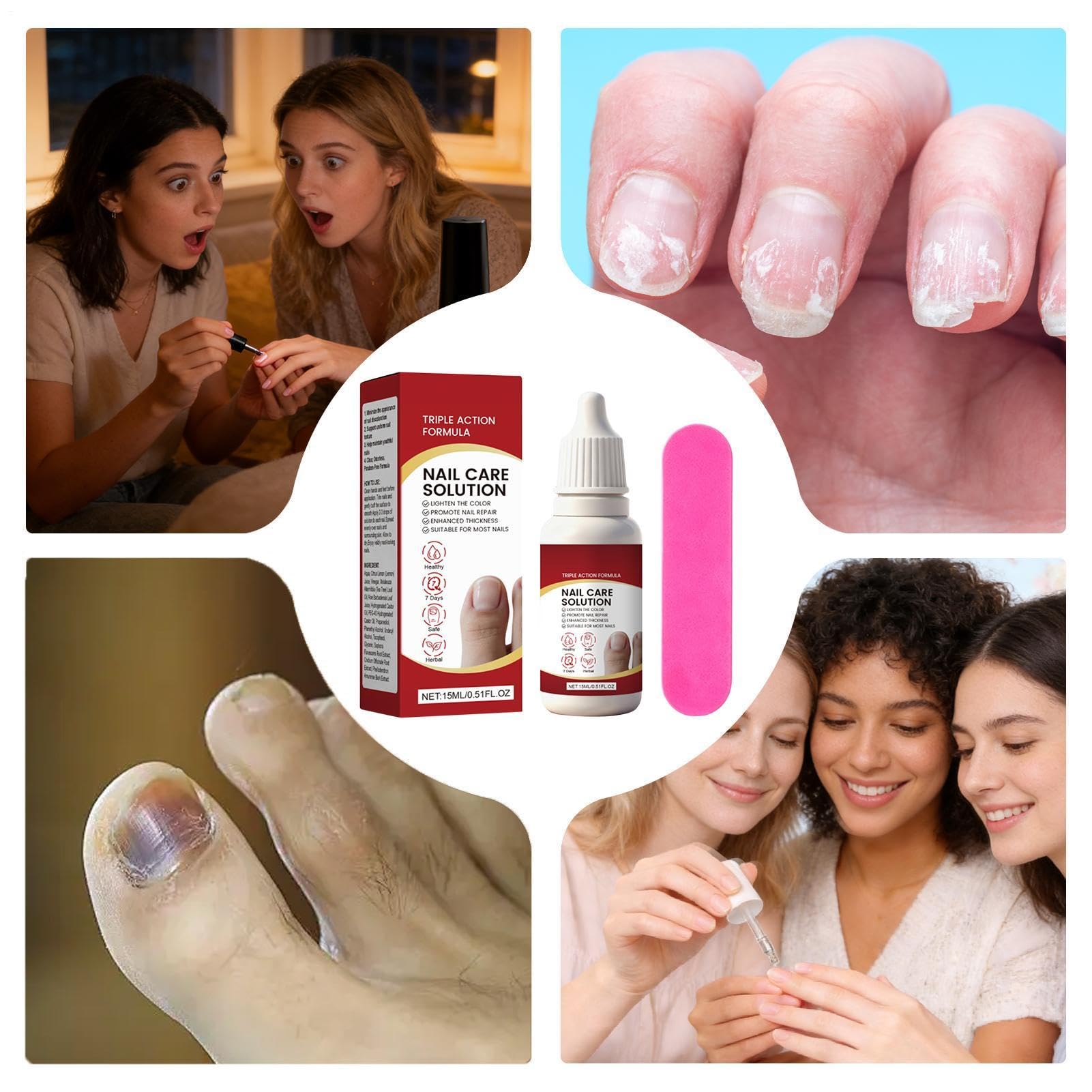 Nail Repair Solution, Strengthening Paznokci Liquid, Brightening Nails Care Fluid, delikatna formuła do pielęgnacji paznokci, ochrona paznokci do odzyskiwania paznokci w domu, do salonu, podróży po