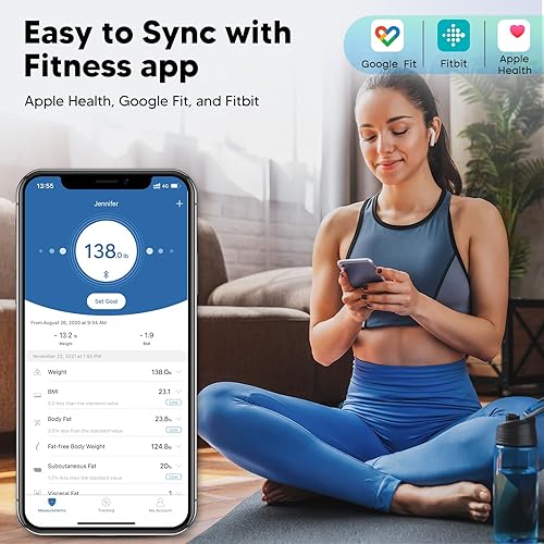 Miniatura 8 de LOFTILLA Báscula para peso corporal e IMC báscula de peso báscula digital de baño báscula inteligente con aplicación a través de Bluetooth báscula