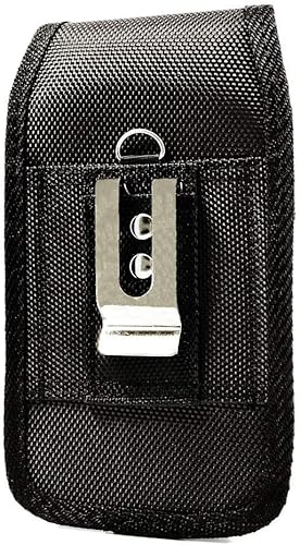 Miniatura 6 de Funda vertical compatible con Samsung Galaxy J3 2018, J3 Star, Amp Prime 3, J3 V 2018 o J3 Aura, una funda de transporte de cuero grande, se adapta