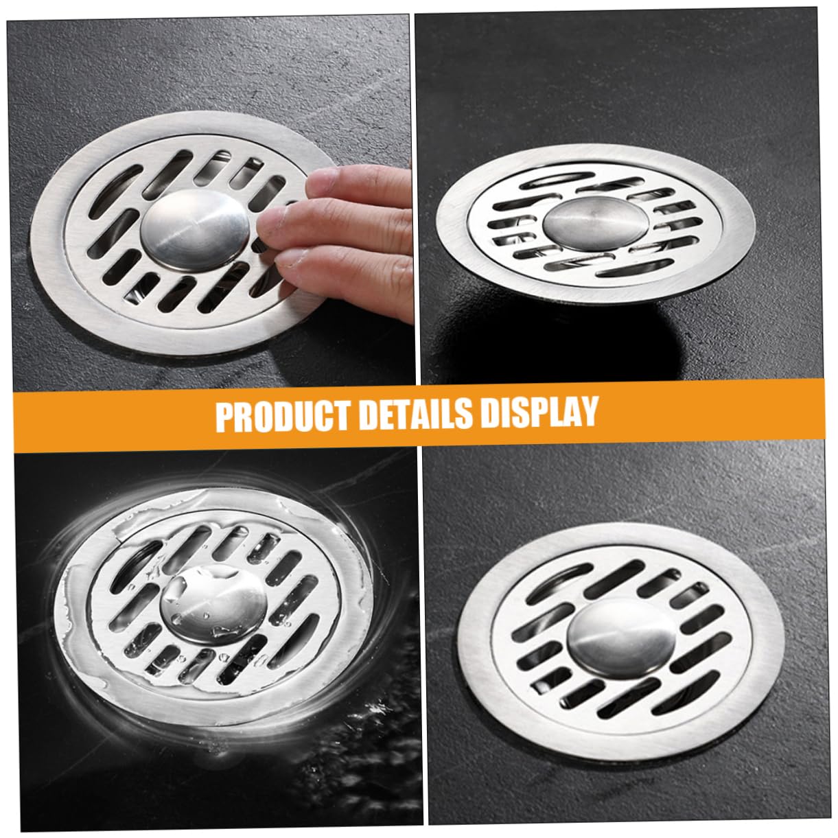jojofuny 5pezzi Drainer Inossidabile Per Doccia Rifiuti Design Anti-otturamento Per Facile e Installare