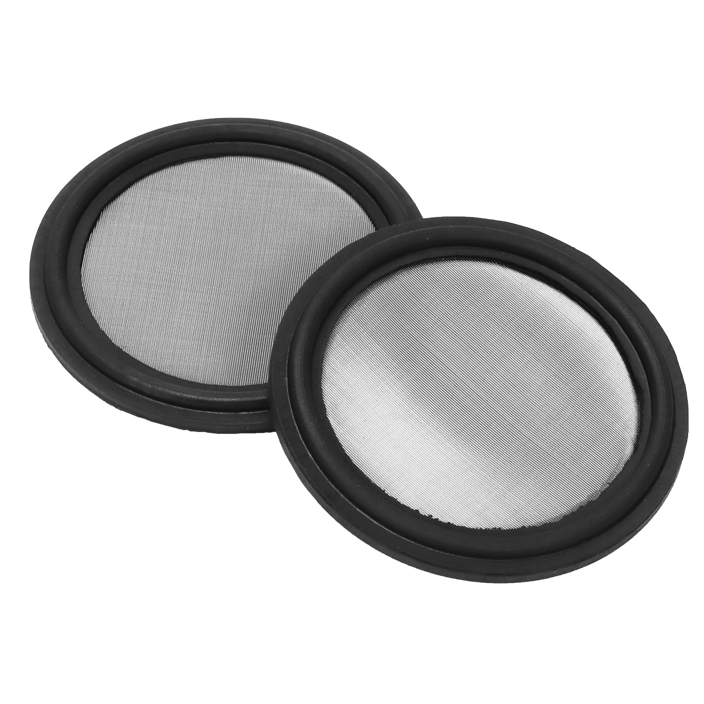 DERNORD 2 Pack 1.5" Sanitary Tri-Clamp Gasket Buna-N (NBR) w/Stainless Bonded Type Screen 625 Mesh