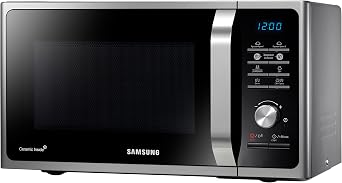 Samsung MS23F301TAS Solo Microwave with Healthy Cooking, 800W, 23 Litre, Silver