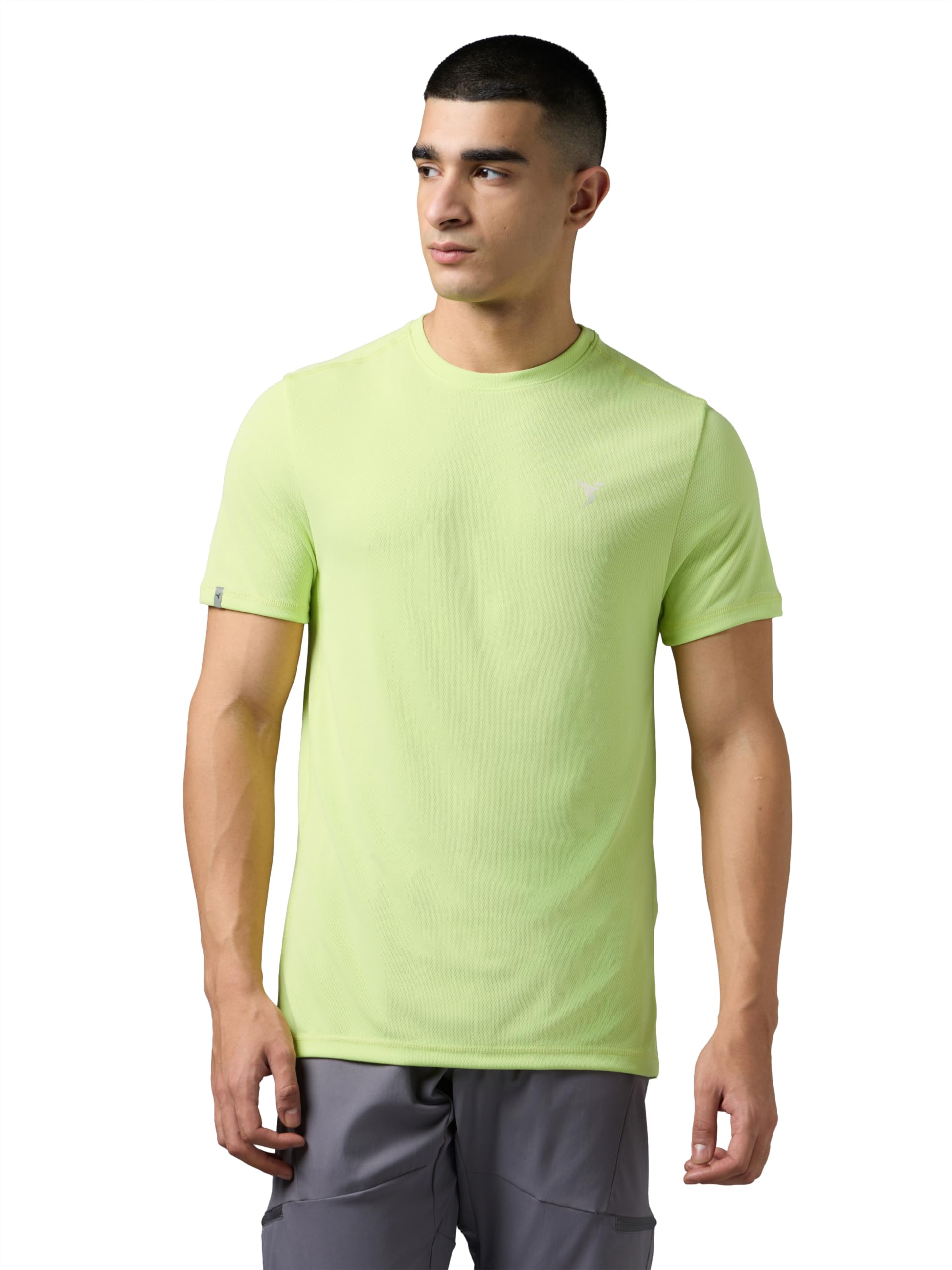 TECHNOSPORT Men's Slim Fit Polyester Activewear Sports T-Shirt with Moisture-Wicking Comfort for Workout, Running & Gym-picture-11