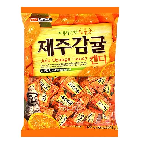 Surtido coreano popular fruta saborizada piezas de caramelo (Jeju Orange)