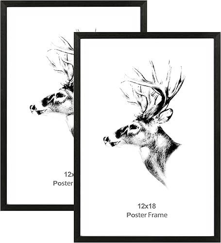 Miniatura 48 de Yaetm Portarretratos de 11 x 14 pulgadas con paspartú para fotos de 8 x 10 pulgadas, juego de 2, marcos de fotos de madera de roble macizo natural