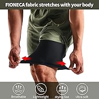 Vista 4 de 2 in 1 Mens Shorts Casual 2 Pack, Running Gym Shorts for Men 7 Inch, Workout Shorts Men with Pockets &Towel Loop