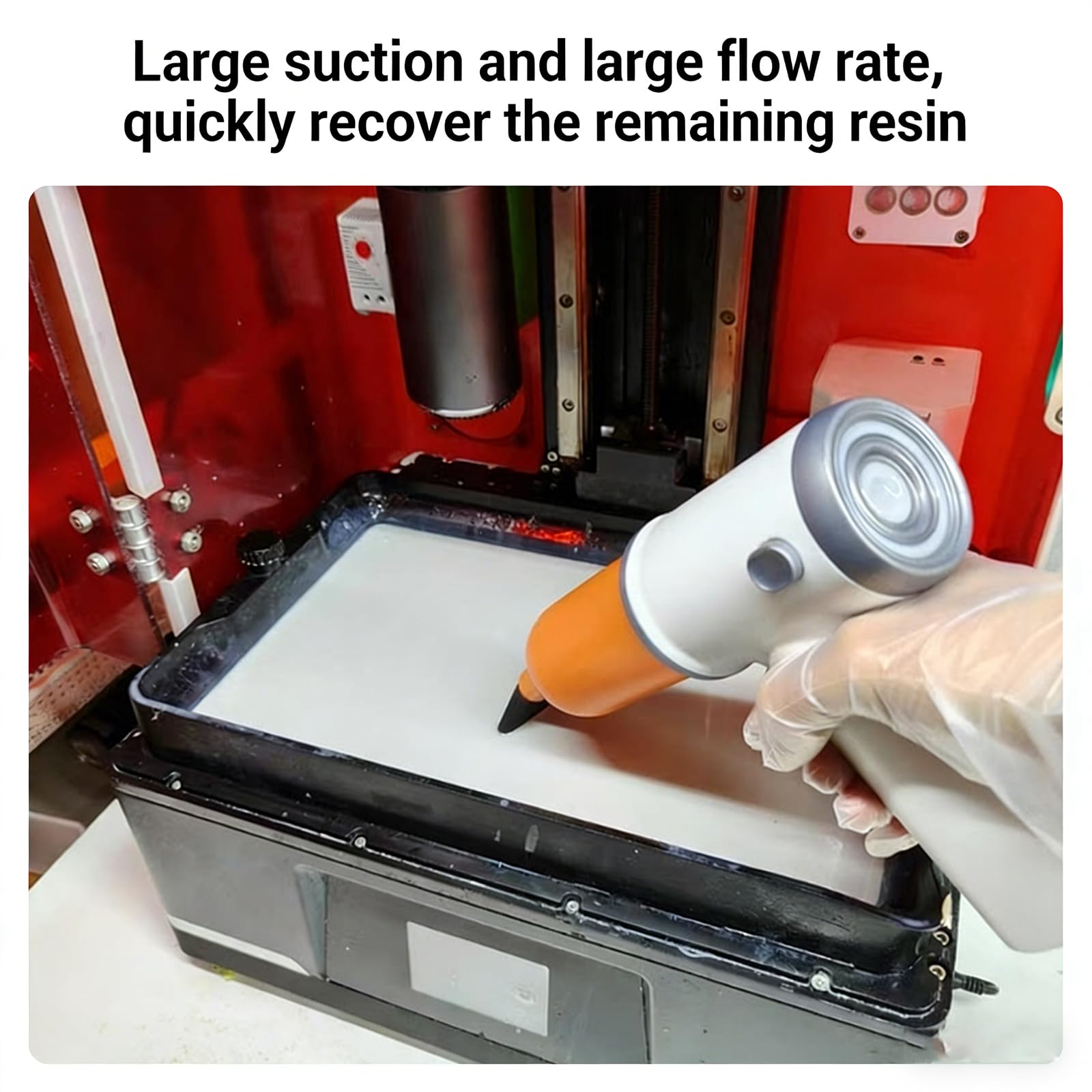 Pompe À Résine Pour Imprimante 3d, Pompe De Transfert De Résine, Extraction De 2,5 L/min, Flacons De Collecte De 300 Ml, Conception À Double Flacon Avec Filtre, Outil Rechargeable De Type C Pour