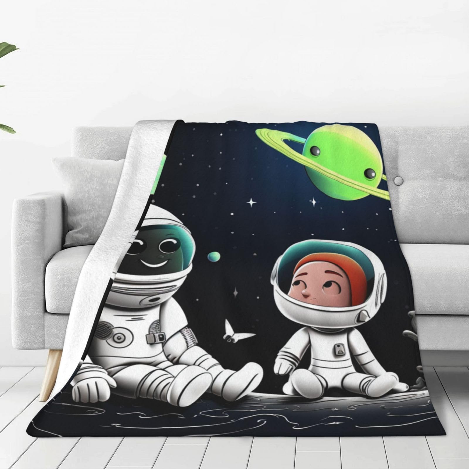 Couverture en micro polaire contre le froid plaid en peluche chaude et légère pour lit