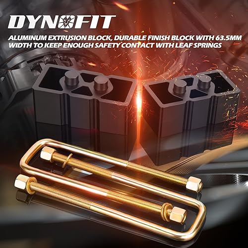 Vista 30 de Dynofit - Kit de nivelación con elevación de chasis delantero de 3 pulgadas para Ford F150 2WD 4WD 2004-2023 y Expedition 2003-2018, espaciadores