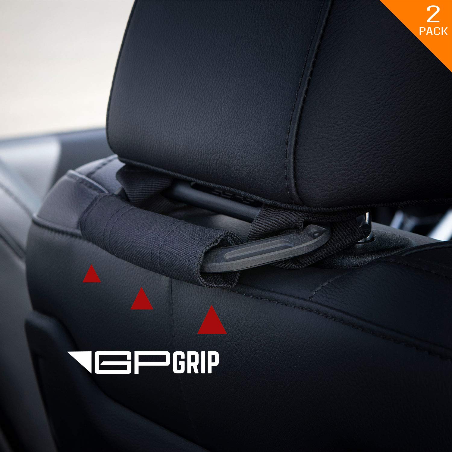GPCA Headrest Grab Handles PRO Universal for Wrangler, Truck,Sport Car,Easy headrest Pole Mount