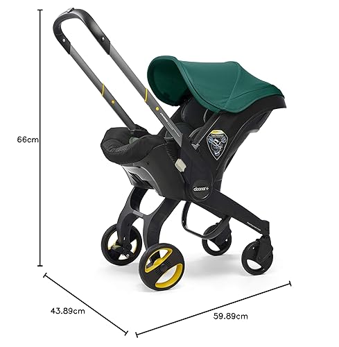 Miniatura 36 de Doona - Asiento de automóvil infantil y base de pestillo – Asiento de automóvil a cochecito – Edición de medianoche Edición Medianoche