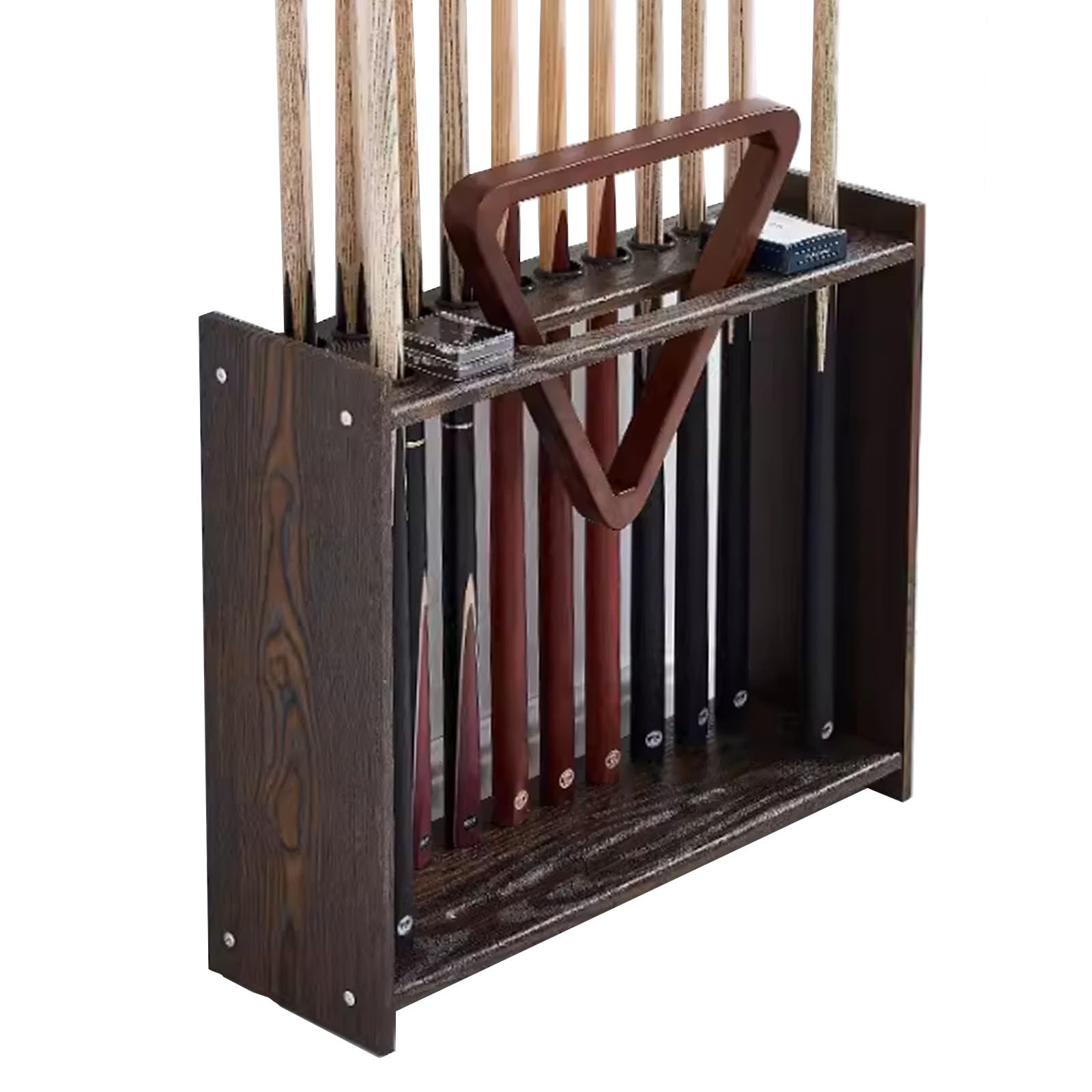 Soporte para Tacos de Billar, Estante Triangular para 12 Tacos, 60 x 20 x 55 cm