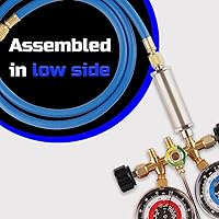 Vista 6 de Lichamp Vaporizador líquido para HVAC R410A Refrigerante Vapor Carga Líquido Cargador lateral bajo con accesorios de 1/4 pulgadas