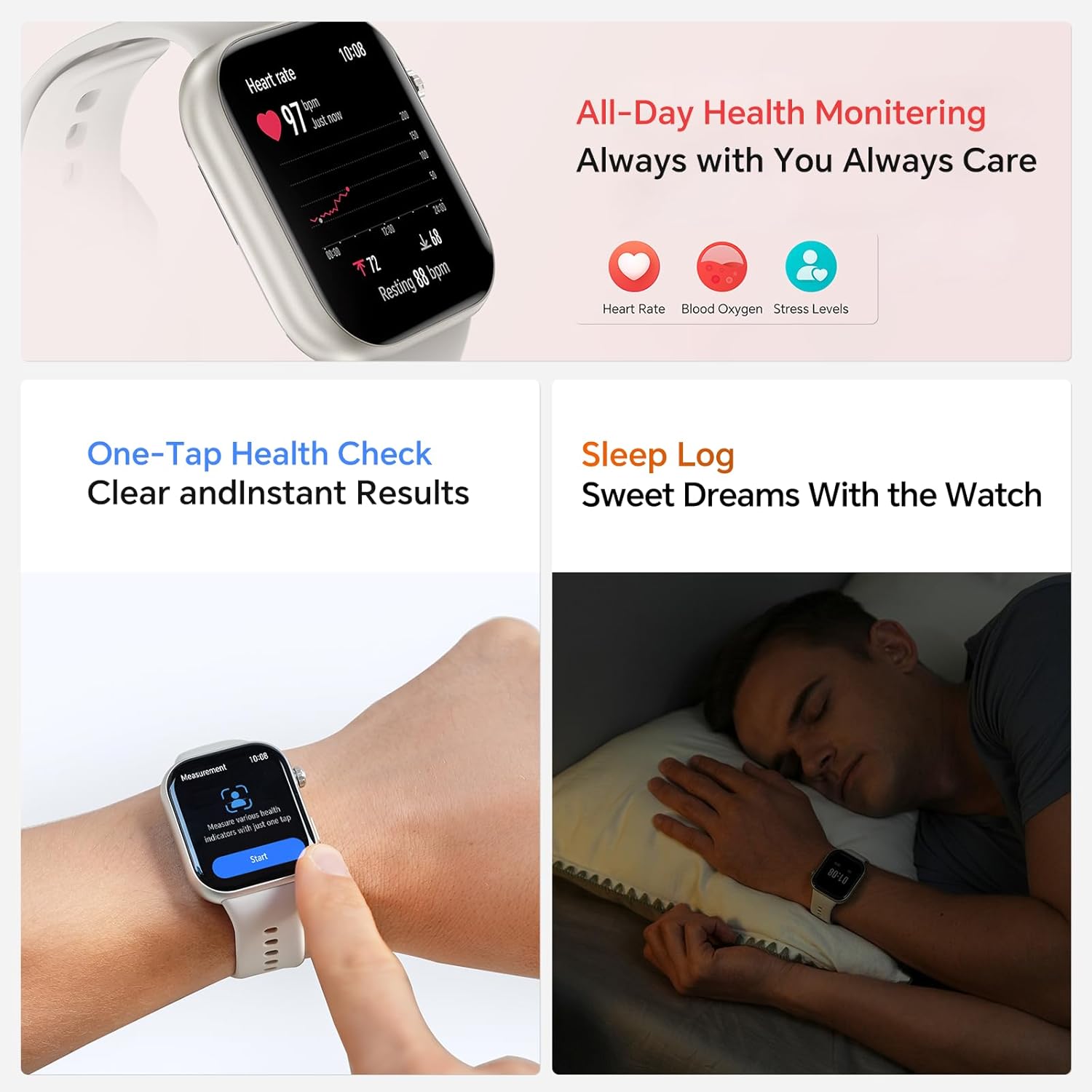 HONOR Choice Watch 2i displaying an incoming call screen, with a smartphone showing the same call.