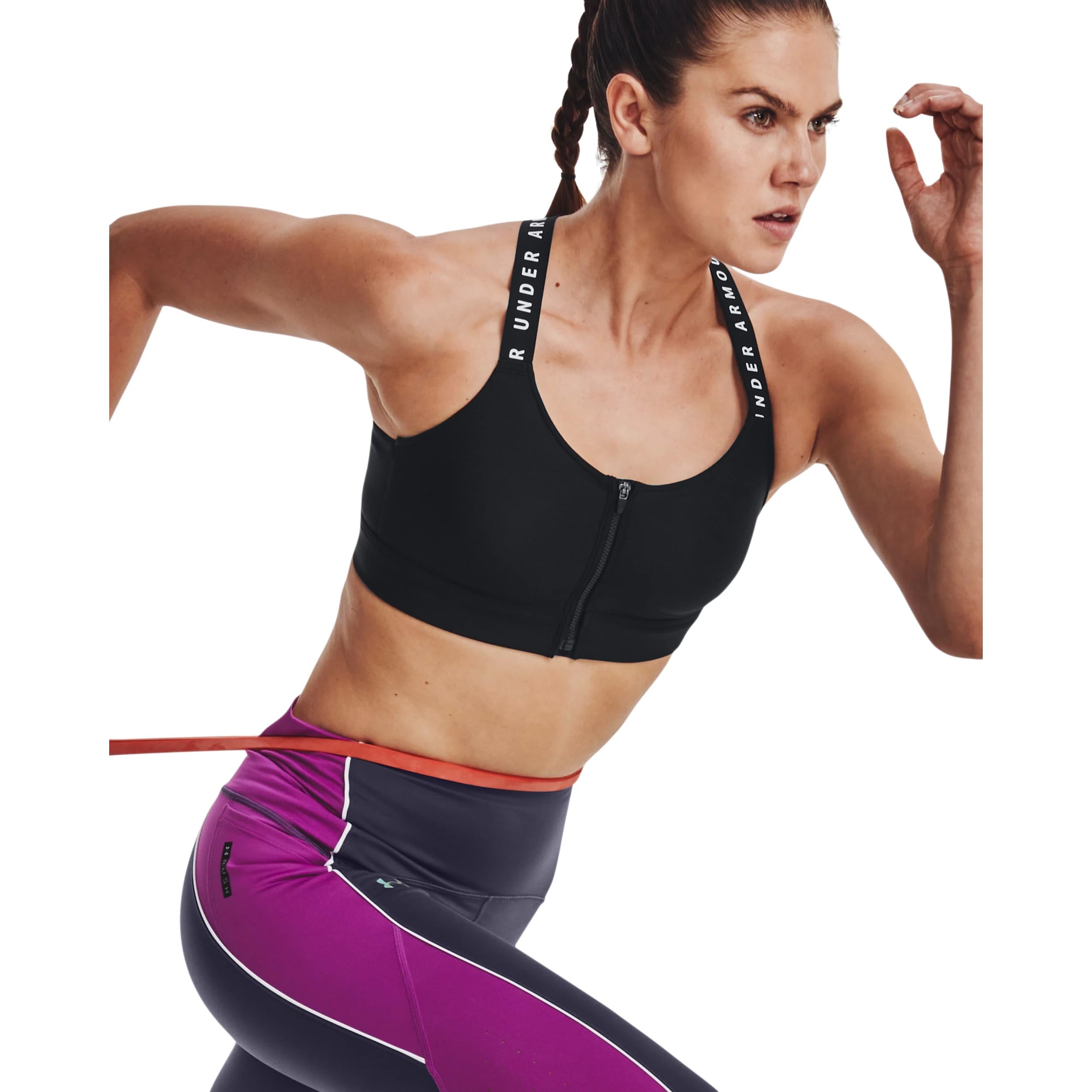 Under Armour Sujetador Deportivo para Mujer UA Infinity High Zip Bras, Opaco