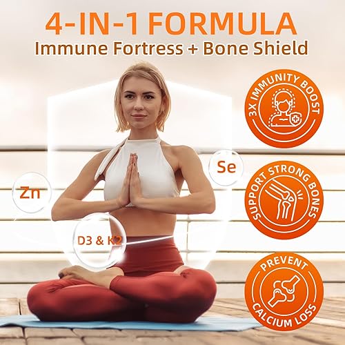 Miniatura 6 de ZEBORA Vitamina D3 K2-5000 UI (125 mcg) Vitamina D y K2 (MK-7) 100 mcg con zinc y selenio - Máxima absorción para huesos, dientes, corazón e inmune