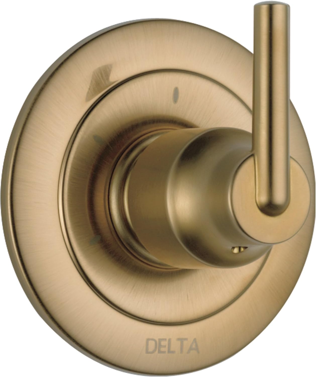 Delta Ashlyn 3-Setting Shower Handle Diverter Trim Kit, Gold 3-Way Shower Diverter Valve Trim Kit, Champagne Bronze T11859-CZ (Valve Not Included)