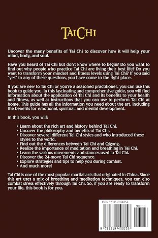 Tai Chi: Unlocking the Power of an Internal Chinese Martial Art, Including the 24 Forms and Meditation Techniques for Beginners (Active Meditation)