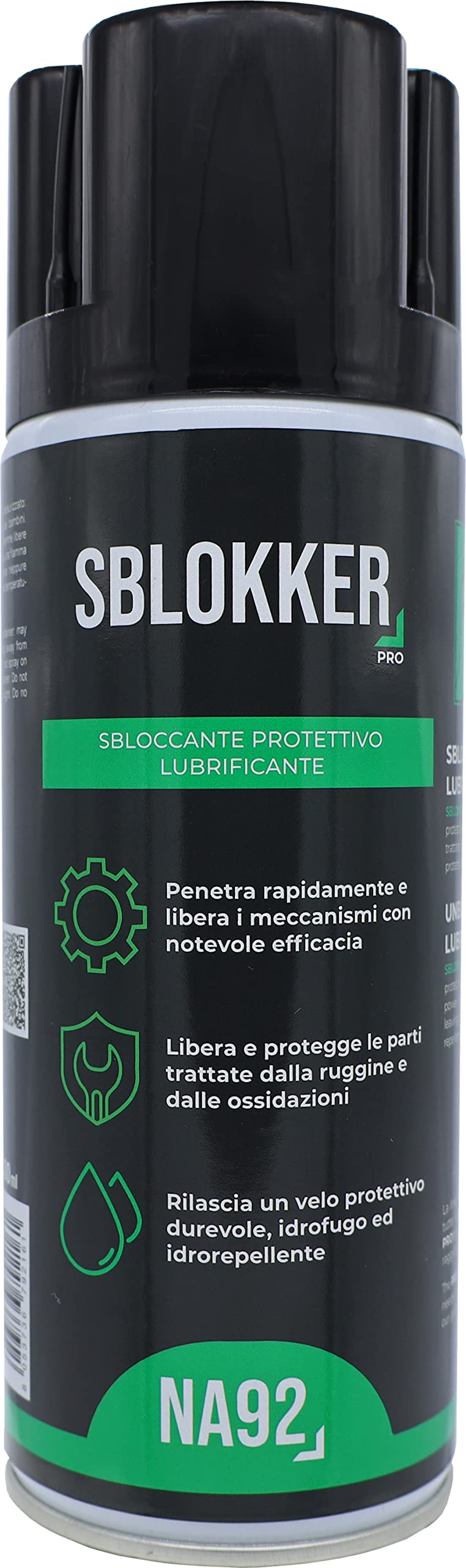 SBLOKKER PRO Sbloccante Protettivo Lubrificante Spray Professionale NA92 400 ML (12 pezzi)