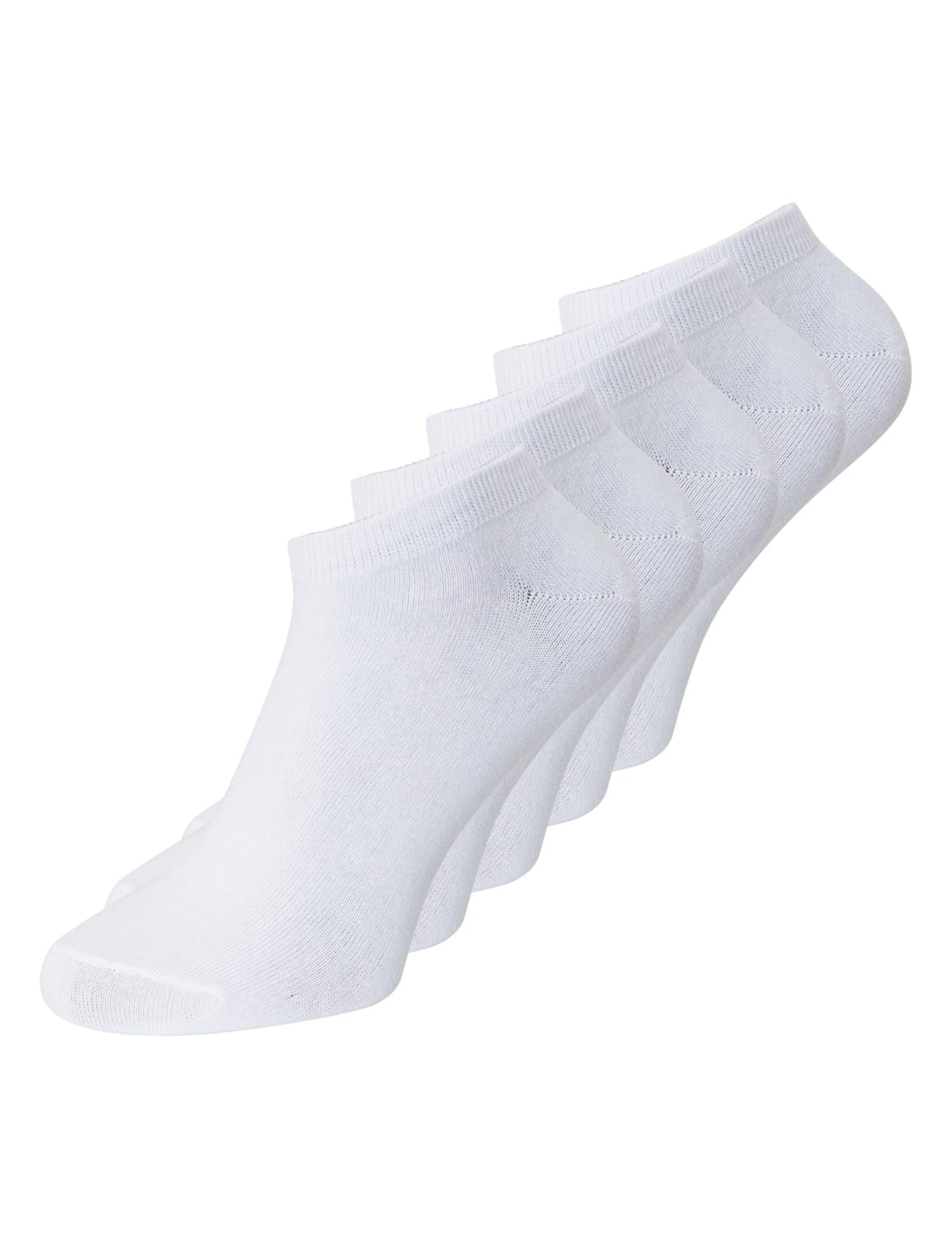Jack And Jones Men's White 5-Pack Dongo Ankle Socks in Size 6 - 12 Months, Sports Direct