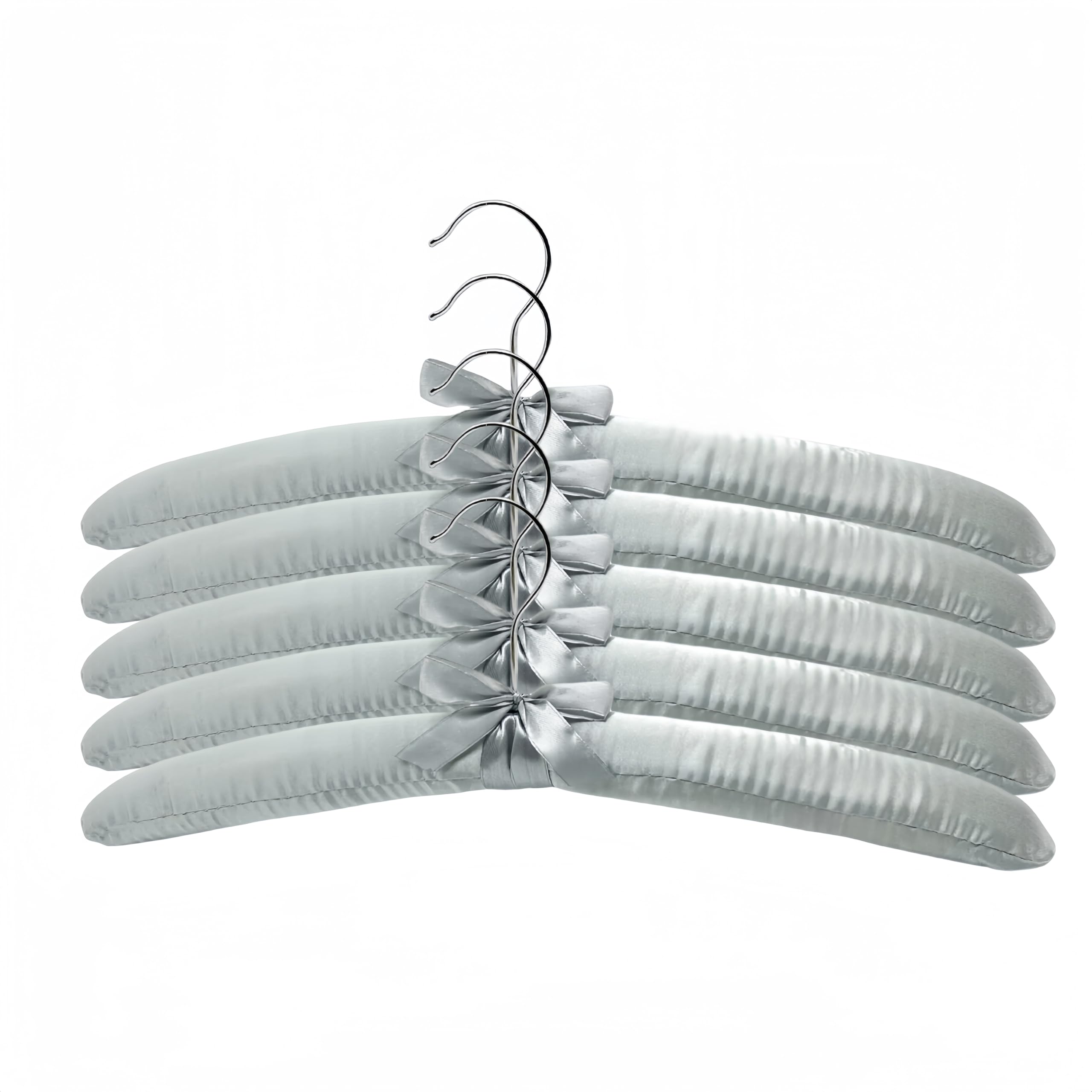 Padded Hangers for Women Clothing Satin Hangers Non Slip Padded Hanger for Sweaters Padded Clothes Hanger