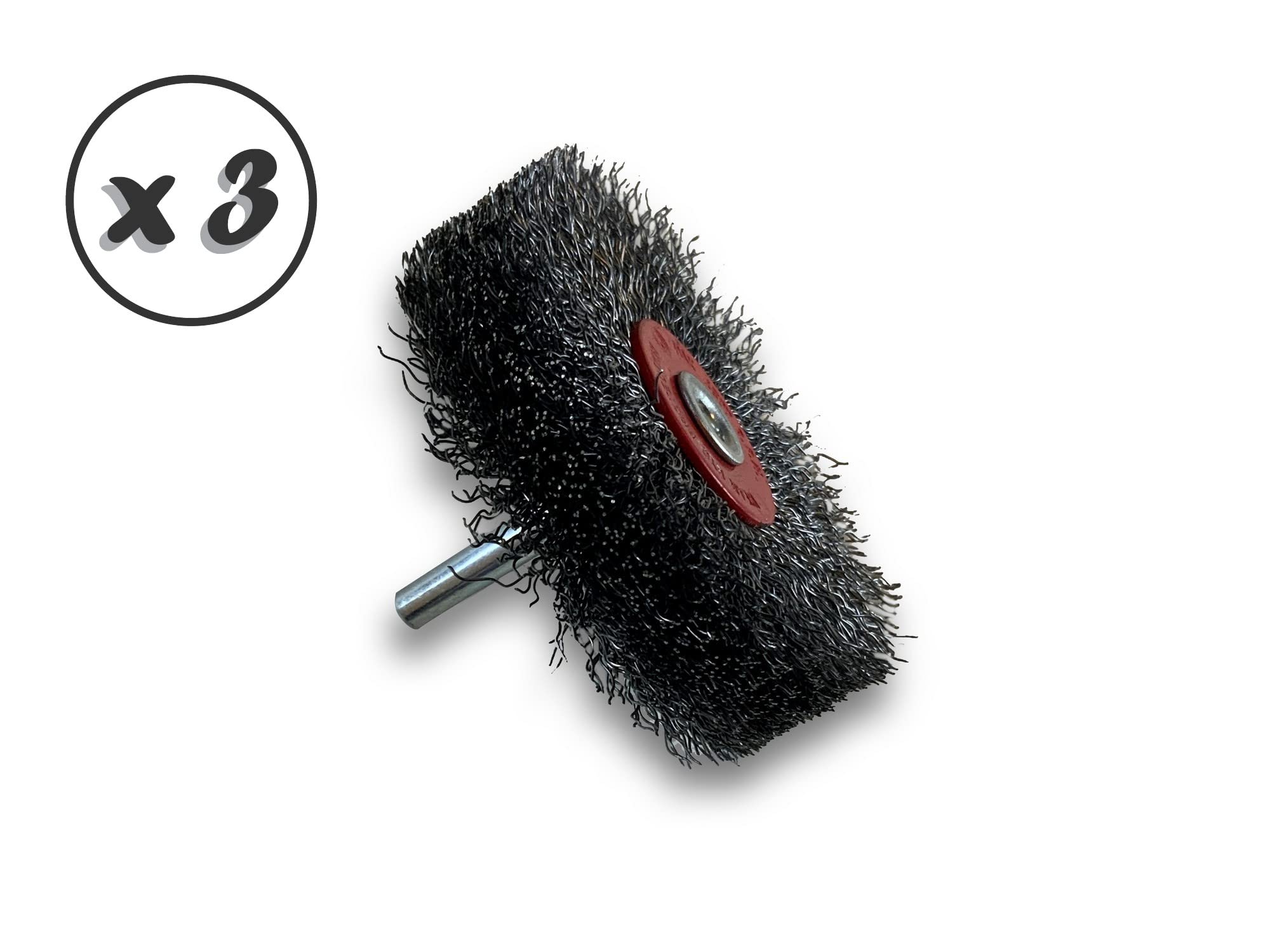Kibros Lot 3 brosses circulaires tige Ø 75 mm acier dur 18 mm