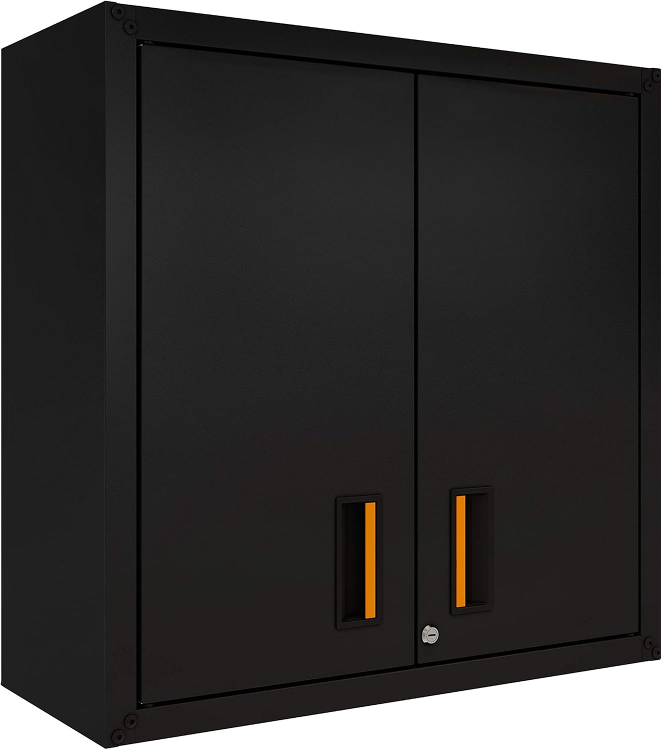 for Home Ready-to-Assemble Wall Steel Cabinet with Two Doors (Black)
