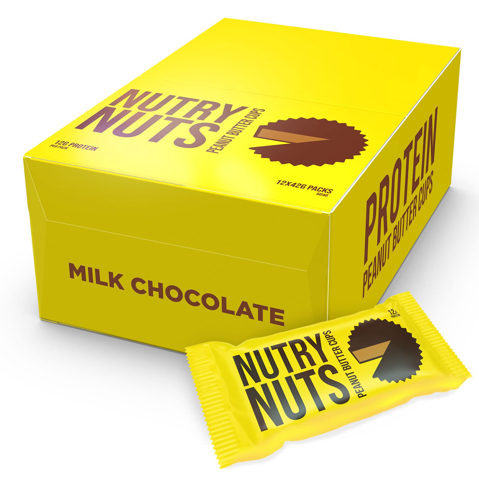Buy Nutry Nuts Milk Chocolate Peanut Butter Cups 12x42g Original Online