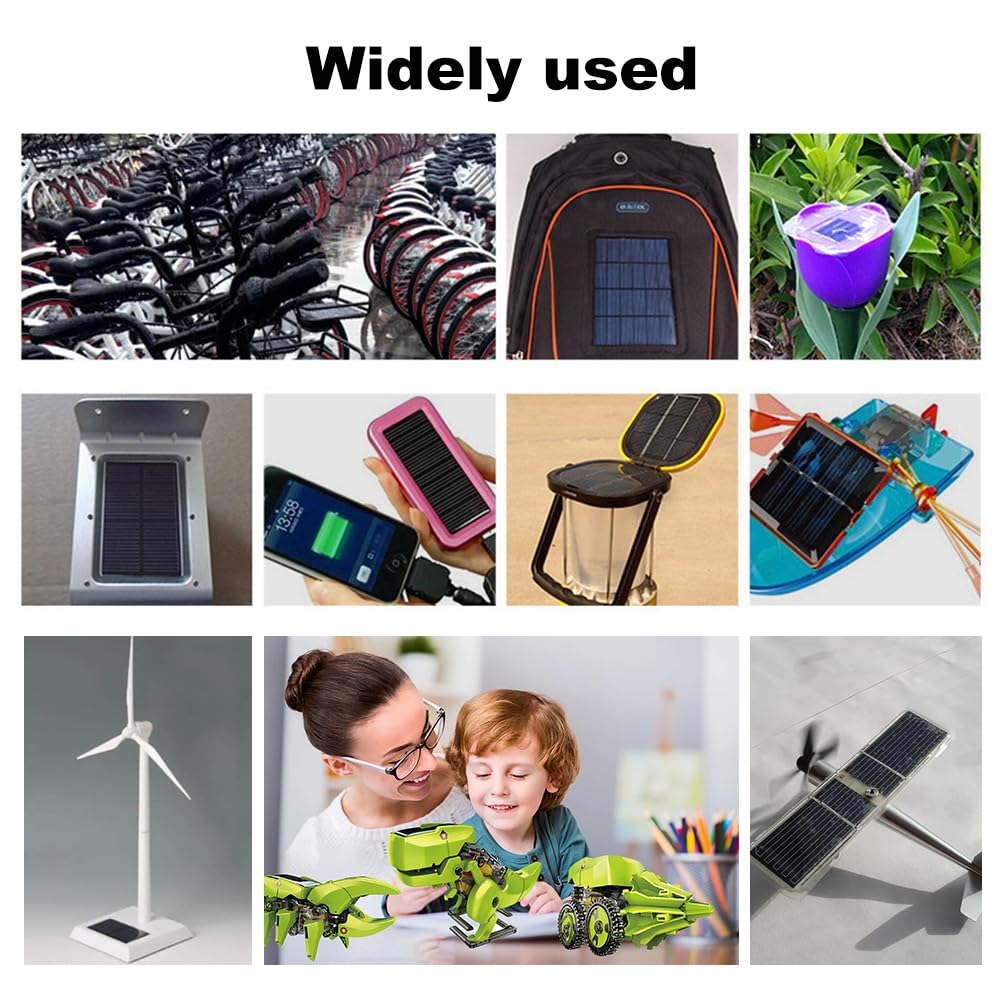 5 Mini Pannelli Solari Policristallini 5V 100mA - Per Progetti Fai Da Te, Luci Giardino E Caricabatterie - Foto 5