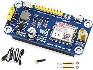 IBest NB-IoT HAT for Raspberry Pi, Based on SIM7020E, B1/B3/B5/B8/B20/B28 Bands Controlled via Serial AT Commands Support LWM2M/COAP/MQTT/TCP/UDP/HTTP/HTTPS, 3.3V/5V