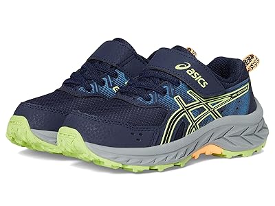 ASICS Kids Gel-Venture 9 Pre-School (Toddler/Little Kid) Kids Shoes Midnight/Lime Green : 1.5 Little Kid M, Textile