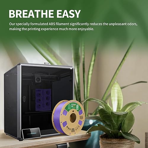 Miniatura 2 de OVERTURE Filamento ABS de 0.069 in, filamento de impresora 3D de alta resistencia y resistente al calor, baja deformación, excelente durabilidad,