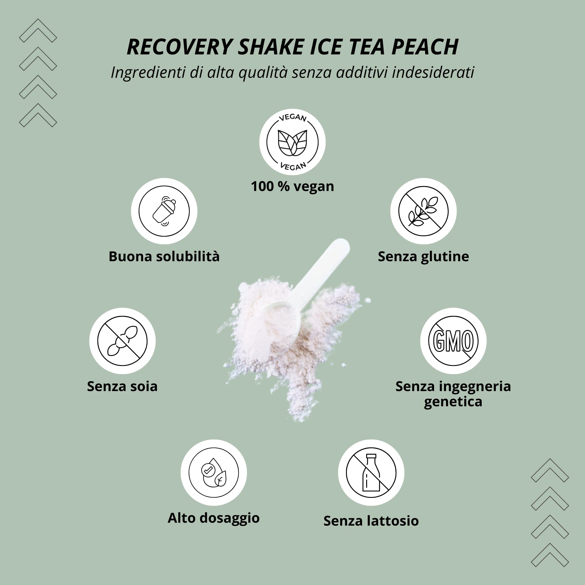 nutri+ vegan V-Loader Powder, Sacchetto 1000 g, Ice Tea Peach