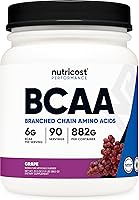 Vista 31 de Nutricost Polvo BCAA (Mango Naranja, 60 Porciones) - Relación Óptima 2:1:1, Sin Gluten, Sin OMG, Vegetariano