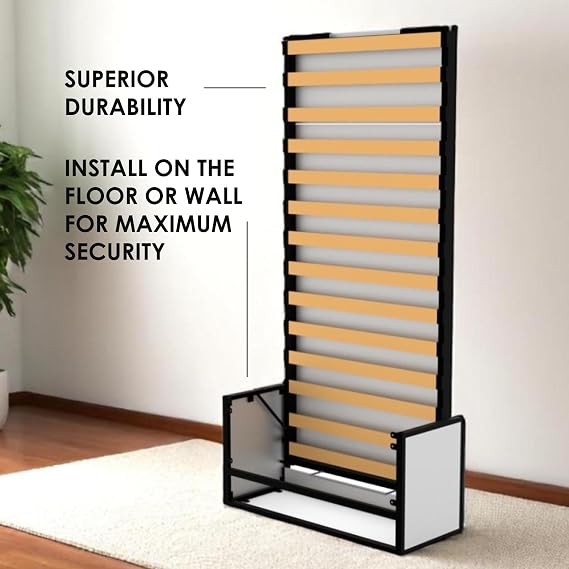Murphy Bed - Studio Vertical Wall Bed - Fold Up - Space Saving Folding Bed Frame - Pull Down (90 cm x 190 cm)