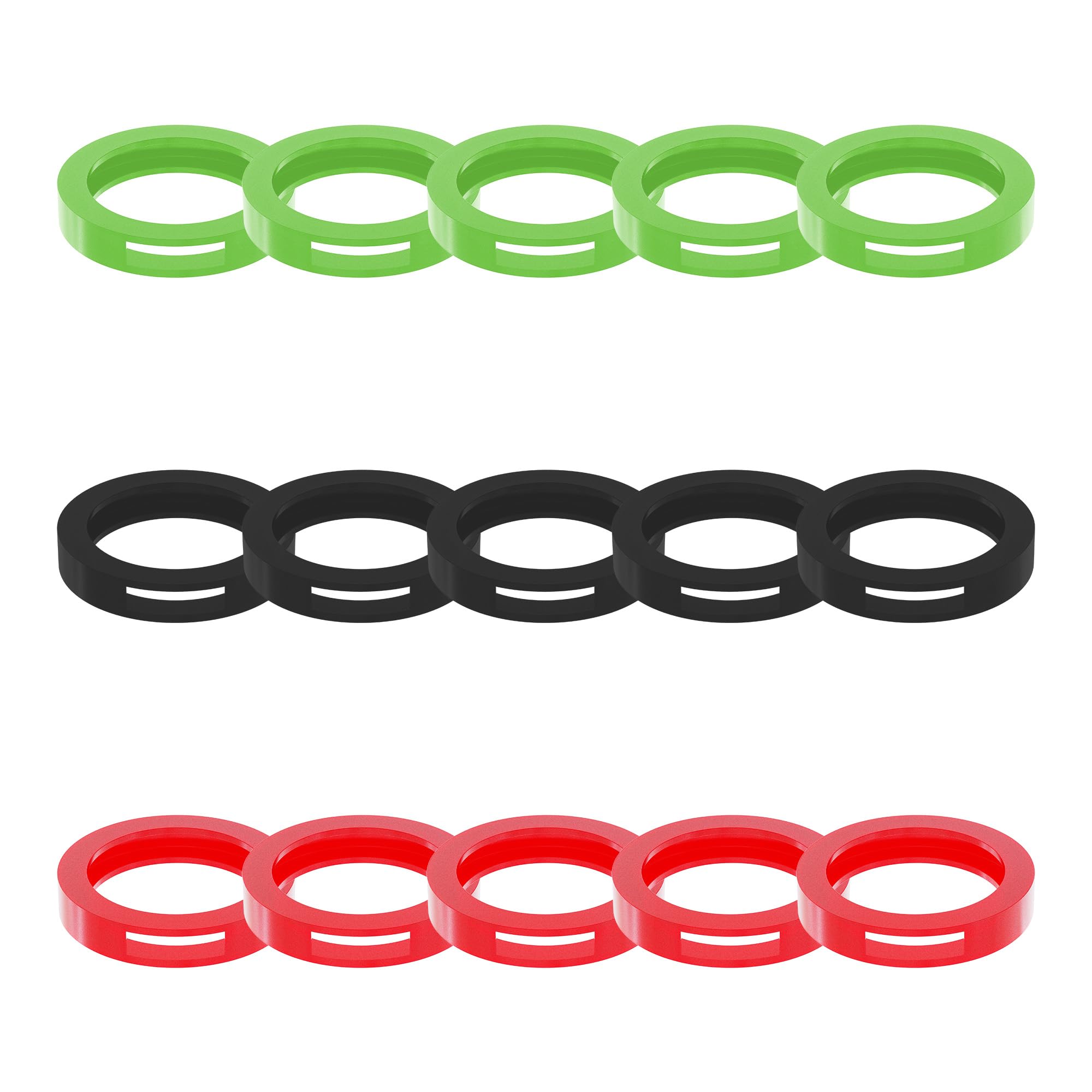 Skweawert 15 PCS Round Key Cap Tags, Soft Key Covers caps, Key Covers Protectors for Standard Regular Thin Flat House Keys (Not for Odd-Shaped Keys),