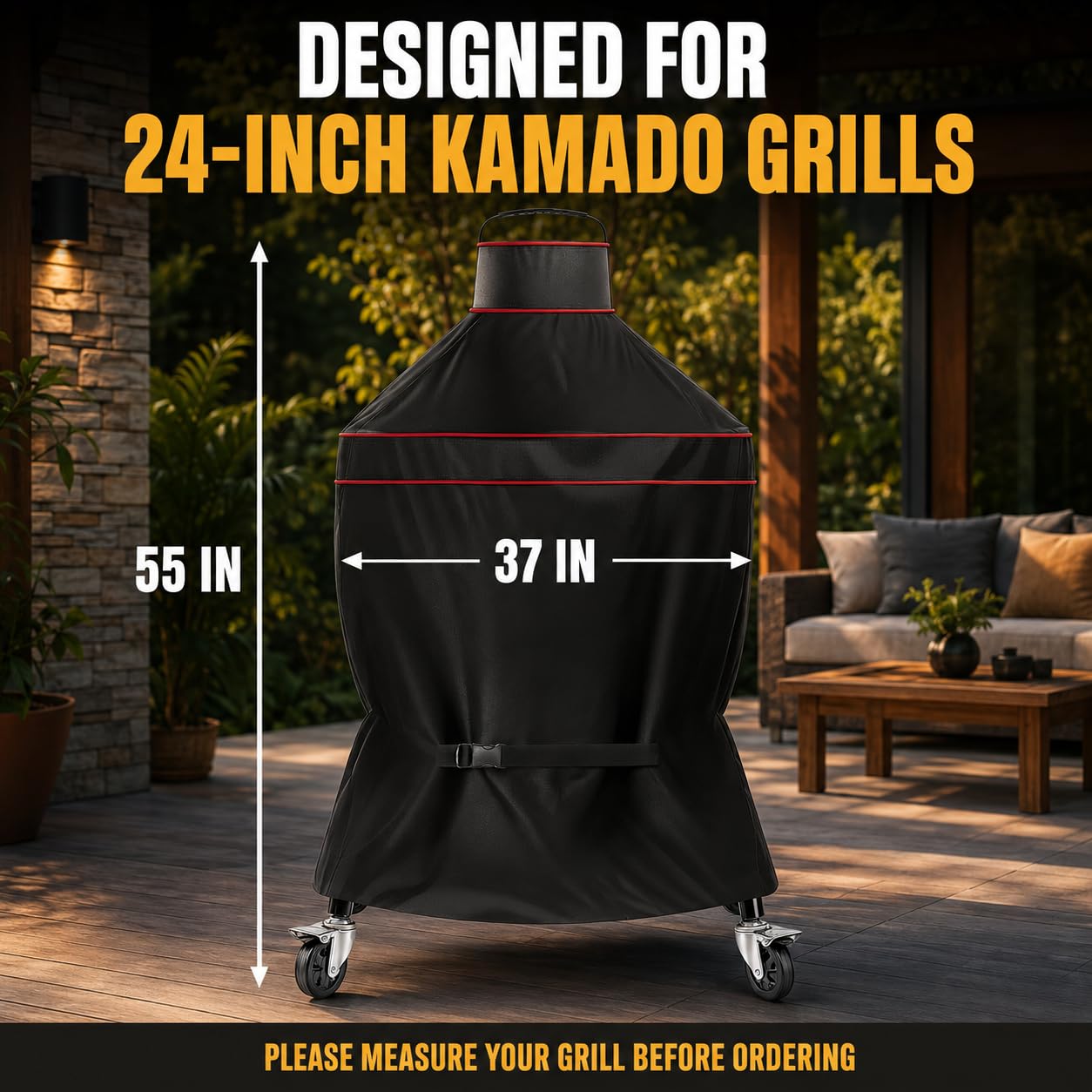 Copertura Barbecue a Carbone Oxford 600D con Custodia Inclusa